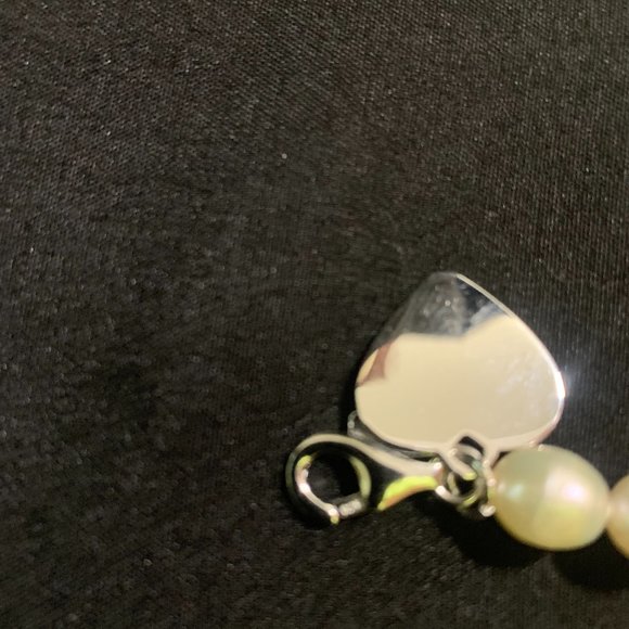 Sterling And Pearl Bracelet "I AM LOVED" - Picture 3 of 4